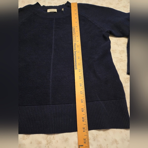 Navy Ribbed Sweater - Picture 6 of 6